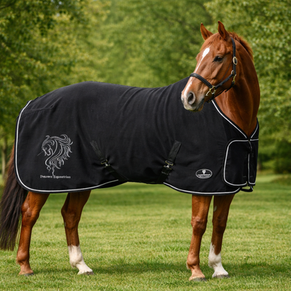 Unicorn Embroidered Anti Piling Show Fleece Horse Rug